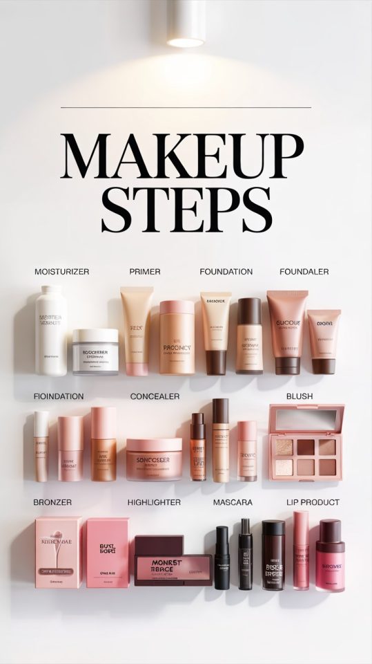 Complete Makeup Steps Guide: Beginner-Friendly Product Order Tutorial
