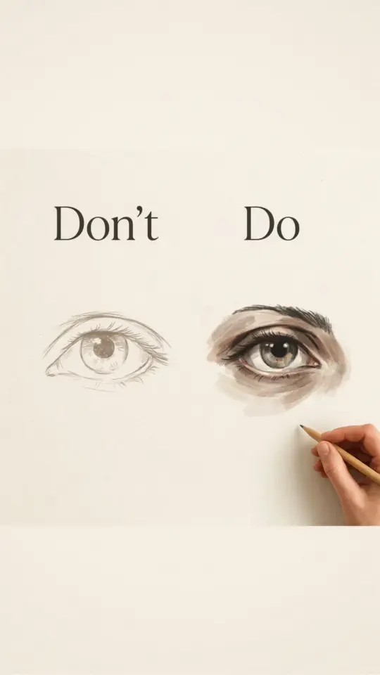 Realistic Eye Drawing Tutorial | Draw Eye Lens with Light Reflections | Step by Step Guide