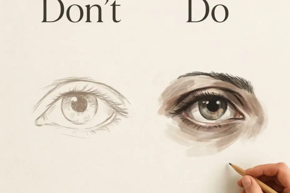 Realistic Eye Drawing Tutorial | Draw Eye Lens with Light Reflections | Step by Step Guide