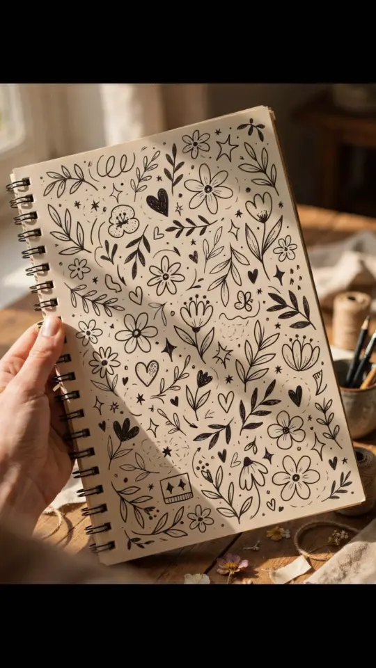Daily Doodling Routine | Stay Creative During Holiday Overwhelm | Simple Sketch Ideas