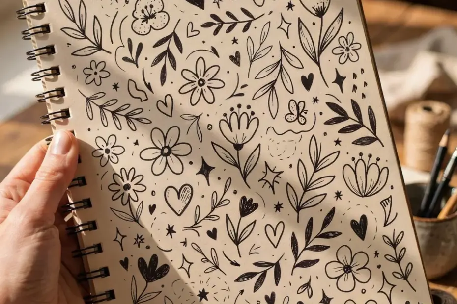 Daily Doodling Routine | Stay Creative During Holiday Overwhelm | Simple Sketch Ideas