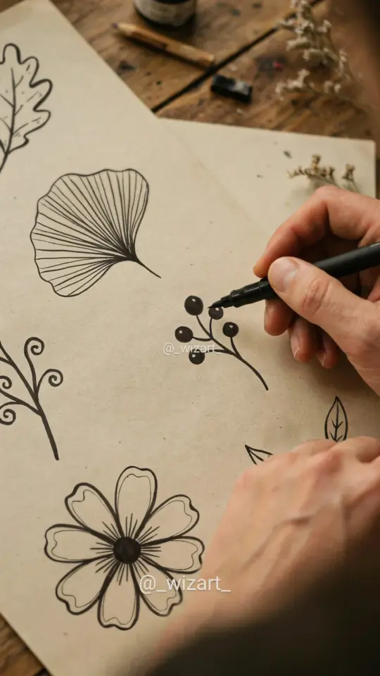 Easy Flower Doodle Drawings | Simple Zen Designs for Bullet Journal & Stress Relief