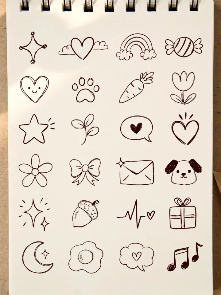 Easy Doodle Ideas for Beginners | Simple Patterns & Sketchbook Inspiration | Hand-Drawn Art