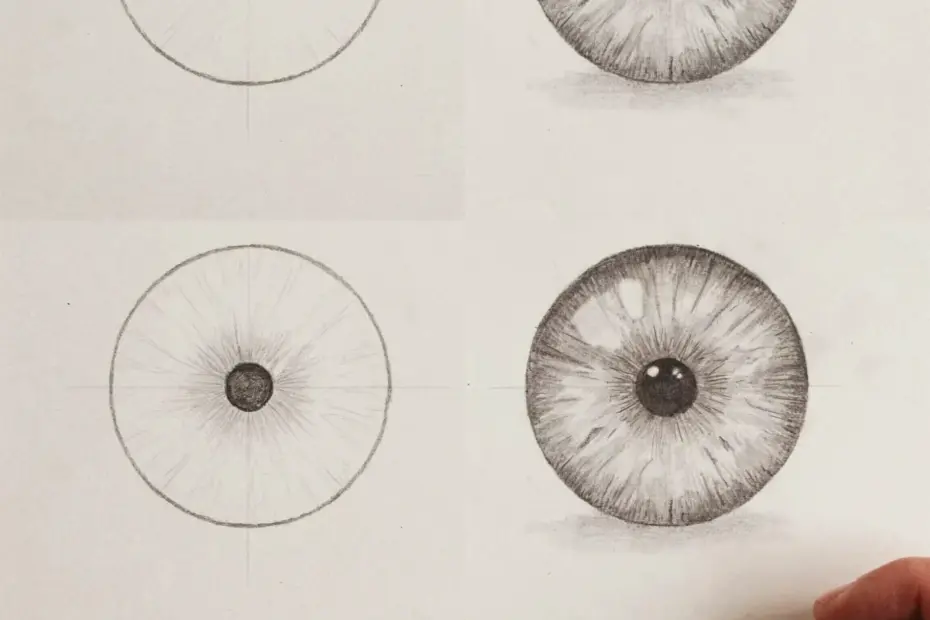 Realistic Eye Drawing Tutorial | Learn to Shade the Eye Lens Step by Step