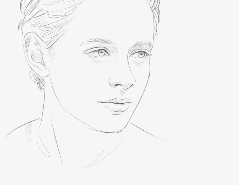 How to Sketch a Face Profile with Just a Pencil | Easy Drawing Ideas for Beginners