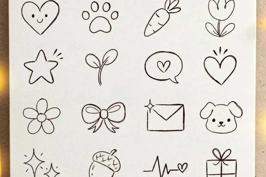 Easy and Simple Doodles Ideas for Cozy Fall Sketchbook Time