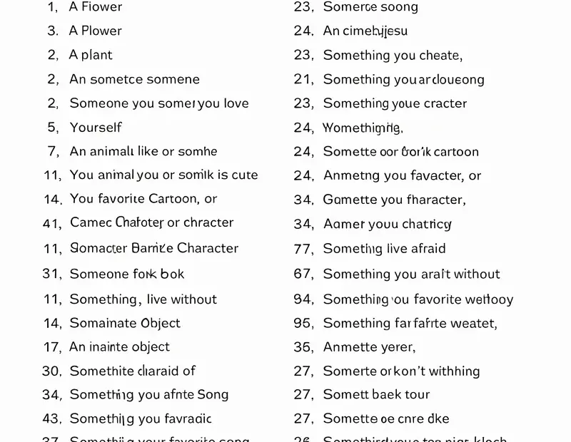 30 Day Sketchbook Challenge List - Free Art Prompts on a Budget